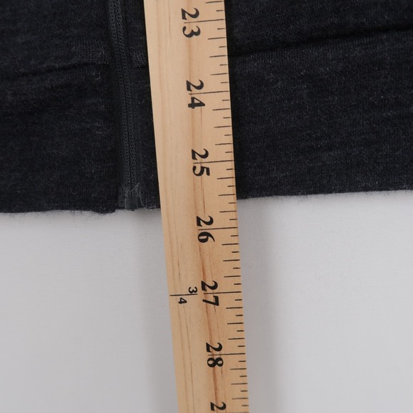 Indian Motorcycle Jacket Womens L Black Heather Merino Wool Full Zip Thumb Holes - Picture 5 of 12